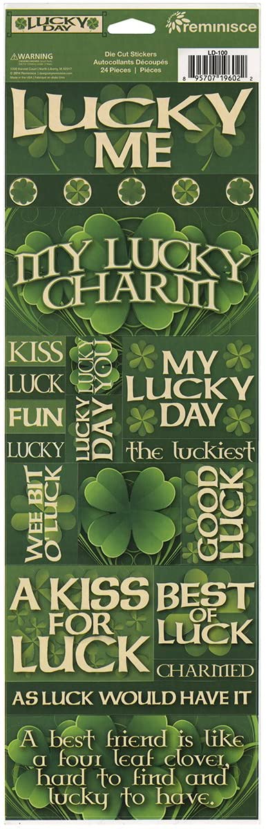 lucky Day St Patricks Day Stickers by Reminisce