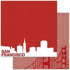 Passport San Francisco Scrapbook Paper by Reminisce
