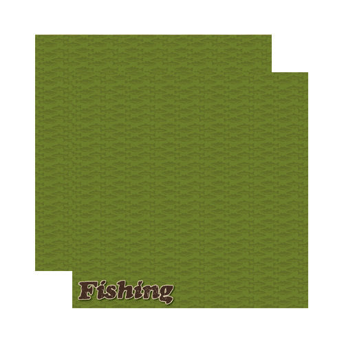 Fishing Scrapbook Paper by Reminisce