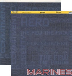 Reminisce Marines Scrapbook Paper