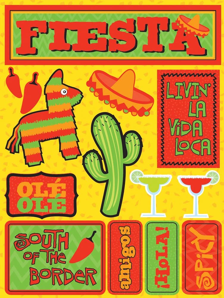 3d Fiesta Stickers by Reminisce