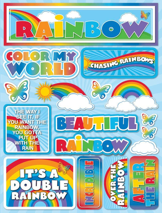 3d Rainbow Stickers from Reminisce