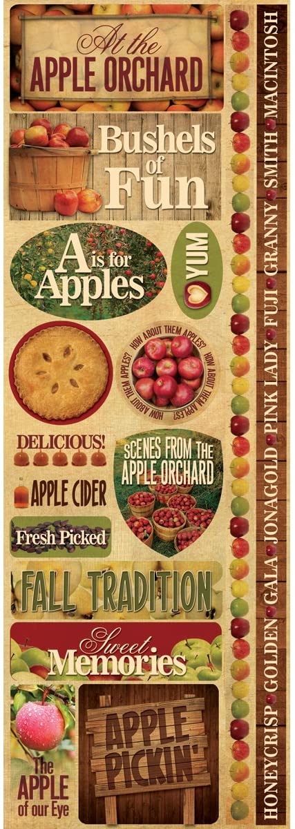 Apple Orchard Fall Scrapbook Stickers