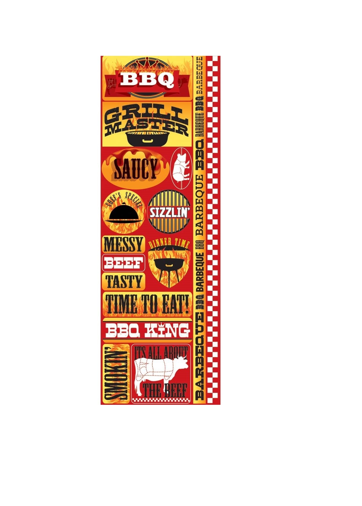 BBQ Combo Stickers 12x12 by Reminisce