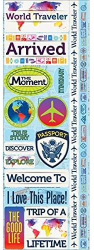 World Travel Cardstock Stickers