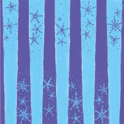 Reminisc Snowflake Stripes Scrapbook Paper