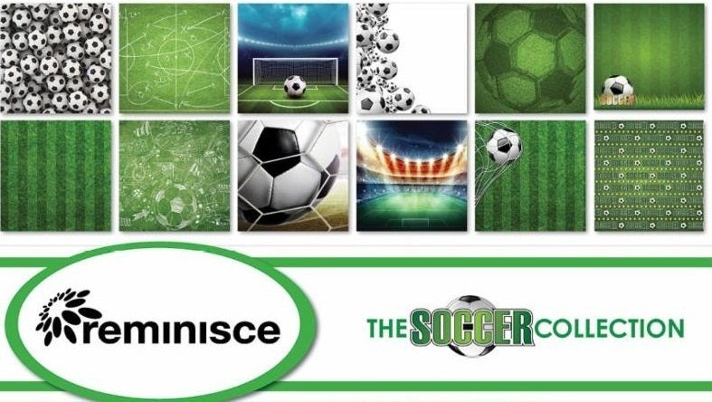 The Soccer Collection Scrapbook Papers Set