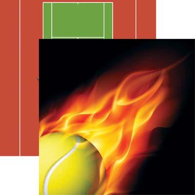Hot Shot Tennis Scrapbook Paper
