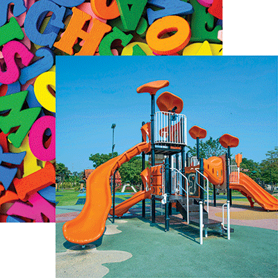 Playground Terrific Toddler Scrapbook Paper