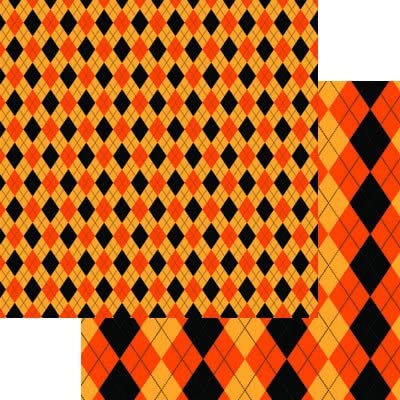 The Halloween Collection Argyle Paper