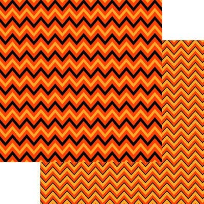 The Halloween Collection Chevron Paper