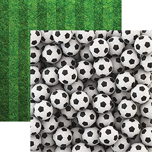 Soccer Balls The Sports Collection Scrapbook Paper