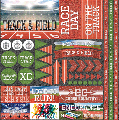 Track and Field Stickers by Reminisce