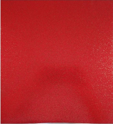 Valentines Night Enchanted Red Glitter Cardstock