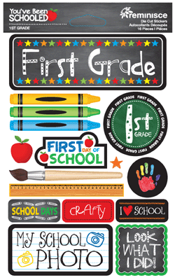 Reminisce You've Been Schooled 1st Grade Stickers