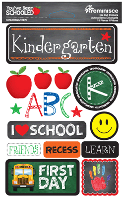 You've Been Schooled Kindergarten Stickers