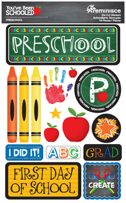 Preschool 3d You've Been Schooled Stickers