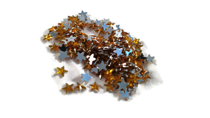 Yellow Star Rhinestones - Small 1/4 inch - 300pc – Country Croppers