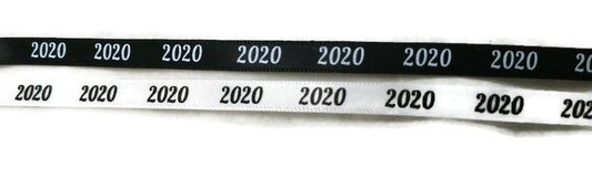 Satin 2020 Ribbon Printed