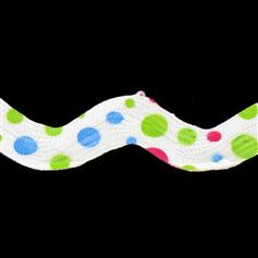 Crazy Dotted Ric Rac Ribbon - Blue/Lime/Pink Dots