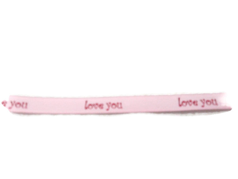 Pink Love You Ribbon