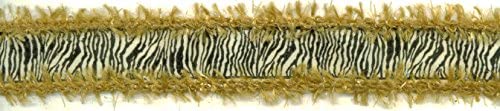 Zebra Animal Print Wired Furry Ribbon
