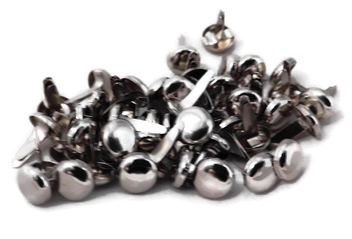 Large Round Silver Brads Paper Fasteners