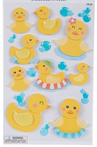 Rubber Duck Stickers Dimensional