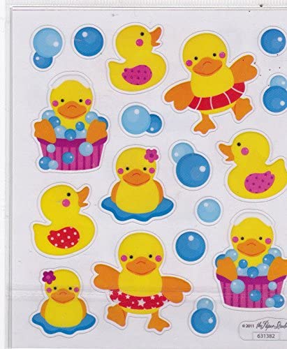 Set of 2 Sheets - Rubber Duckies Stickers