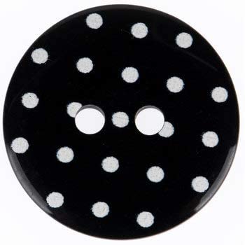 Black Polka Dot Buttons