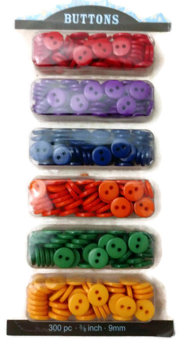 Primary Colored Buttons Assortment
