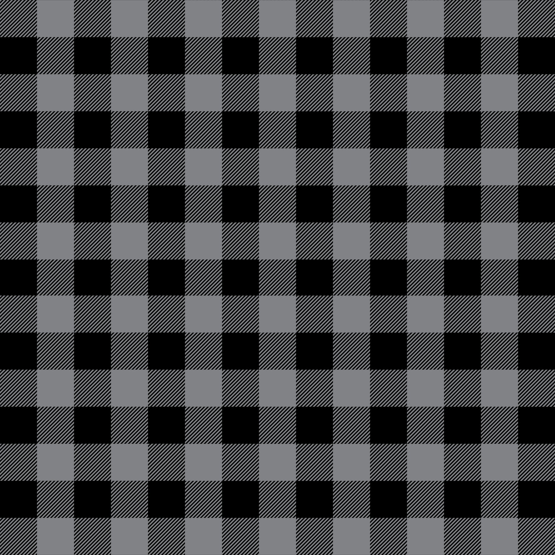 Gray buffalo Plaid Scrapbook Paper