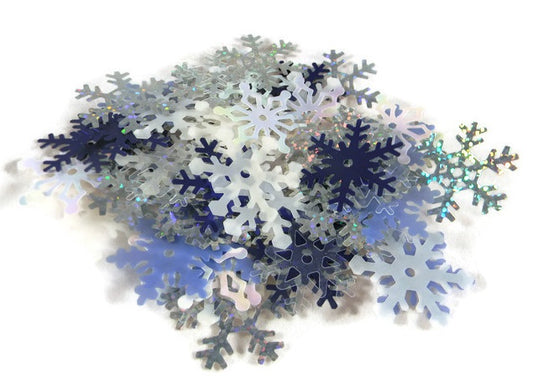 Snowflake Shimmer Shapes Decorating Scrapbooking