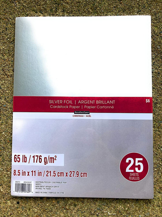 8.5 x 11 Cardstock Paper pack by Recollections, 65lb. ( 50 Sheets) Red