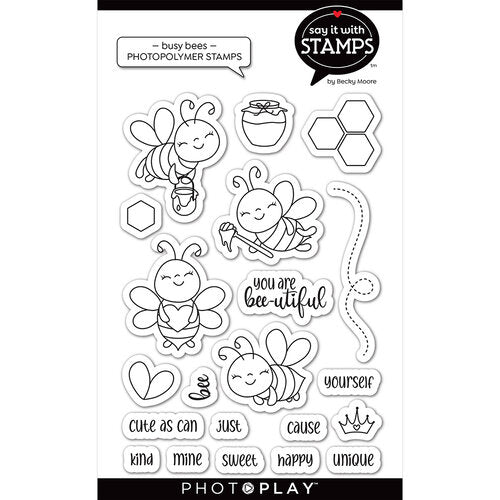 Busy Bees Bee Stamp Set by photo play