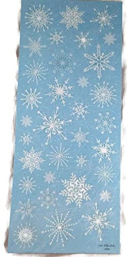 Embossed Snowflake Stickers – Country Croppers