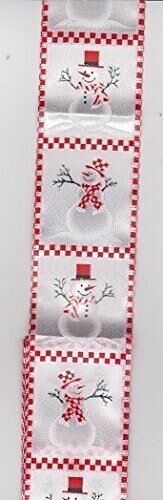 Snowman Square Wired Ribbon