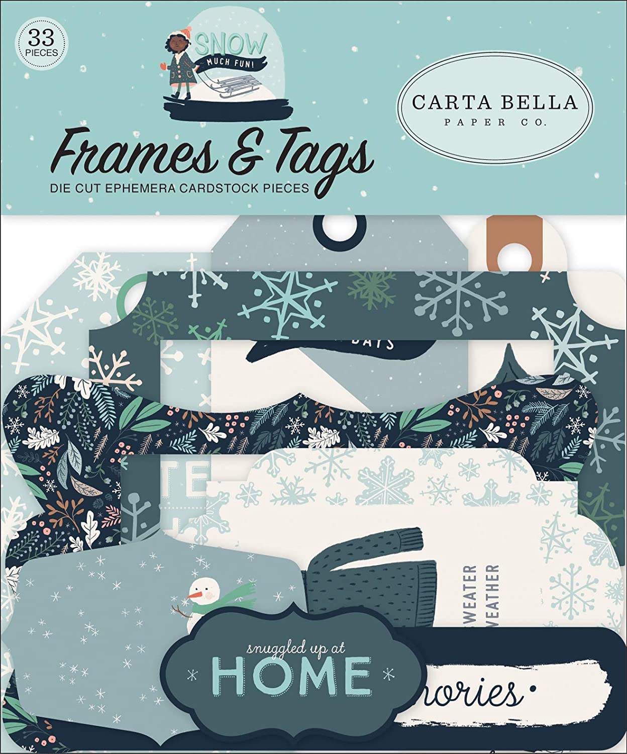 Winter Frames and Tags die Cuts