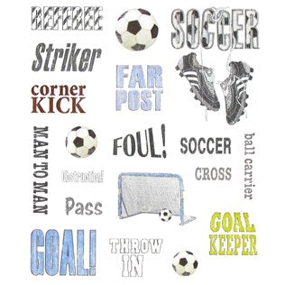 Soccer Icon Stickers - 2 Sheets