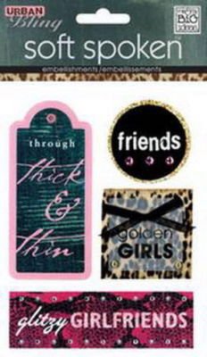 Soft Spoken Glitzy Girlfriends Stickers by MAMBI