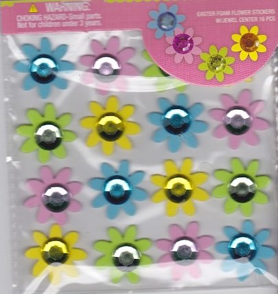 Spring Bright Stickers with Gems