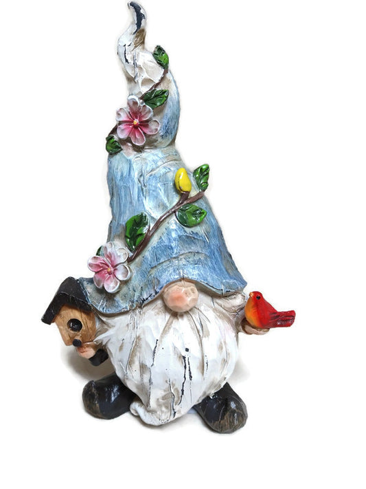 Spring Garden Gnome Resin Figure