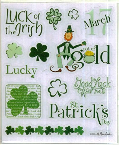 St Patricks Day Word Stickers Set