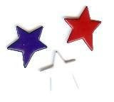 Primitive Star Brads - Bulk 25ct - Red, White, Blue