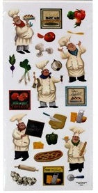 Chef Bon Appetit Scrapbook Stickers