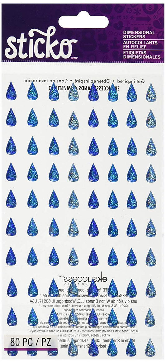 Raindrop Stickers by Sticko