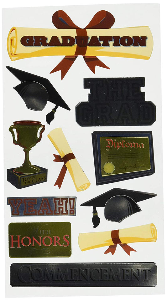 The Grad Graduation Stickers by Sticko