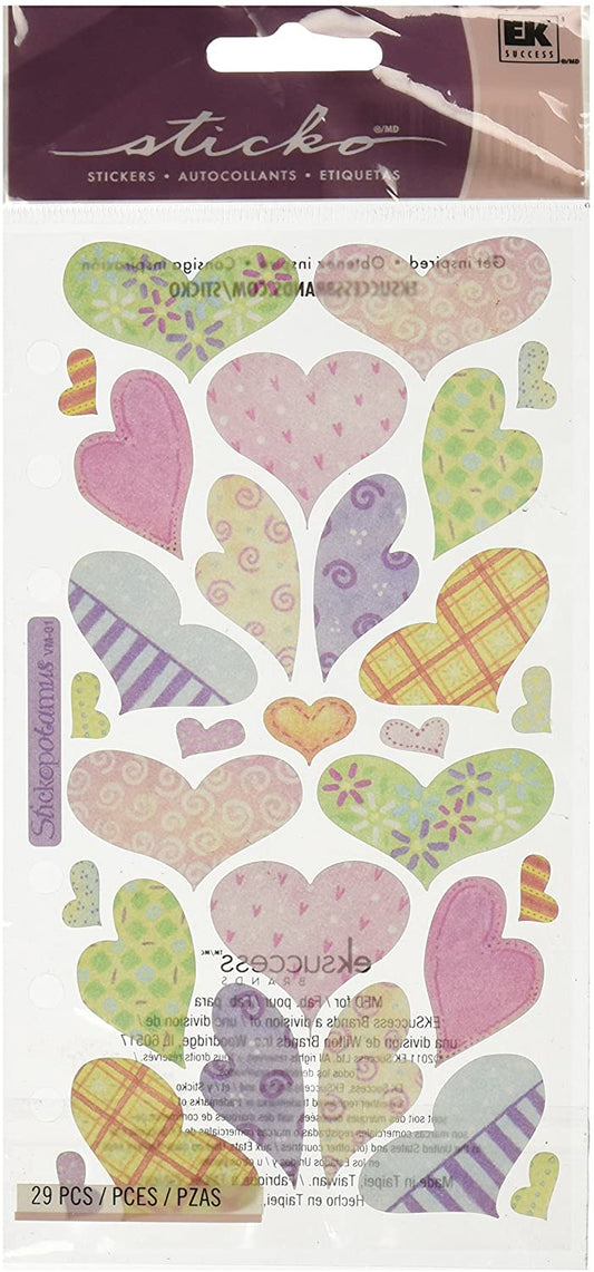 Sticko Pastel Heart Stickers