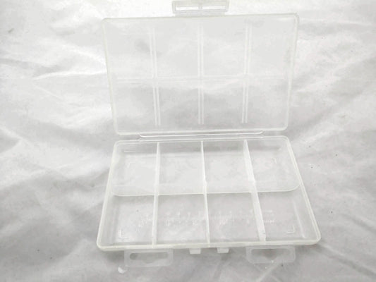 Clear Plastic Storage Case - 8 Sections