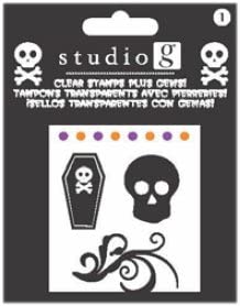 Studio G Acrylic Skull Stamps
